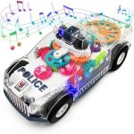Transparent police Toy Car