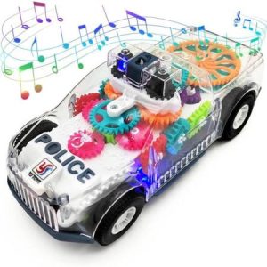 Transparent police Toy Car